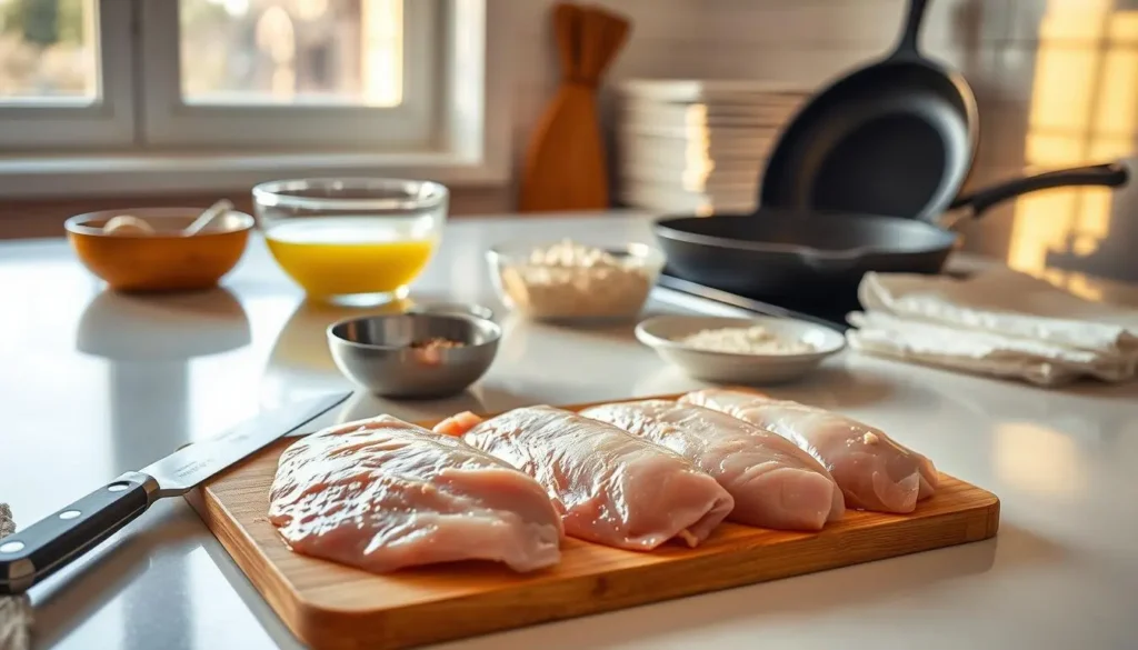 Chicken Cutlet Preparation