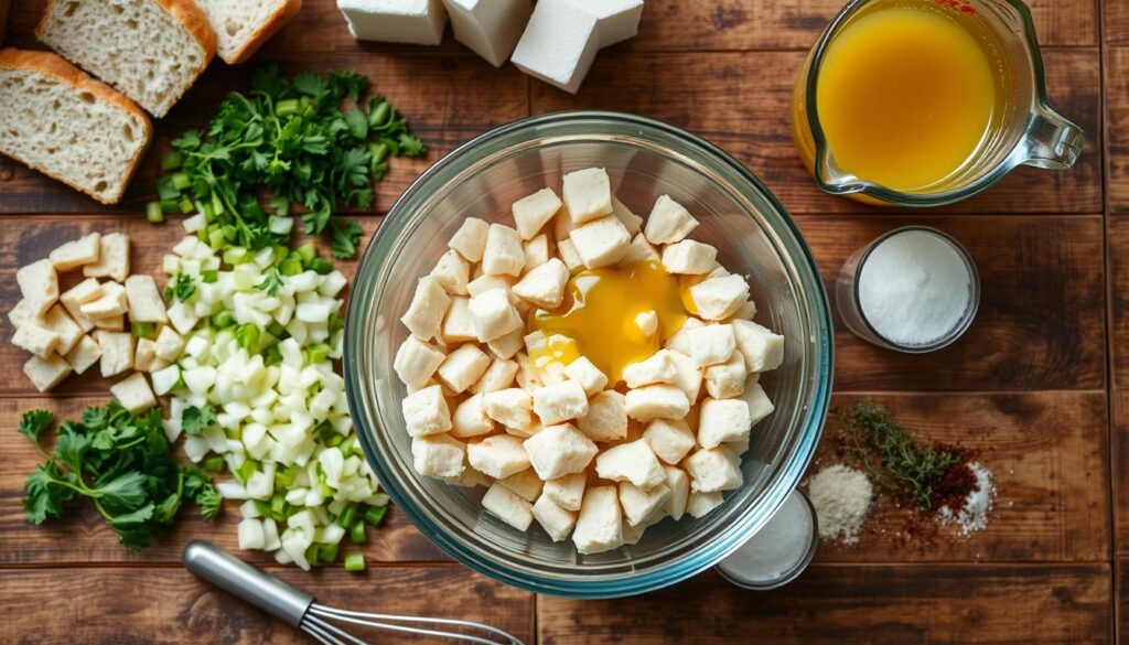 Chicken Dressing Recipe Assembly