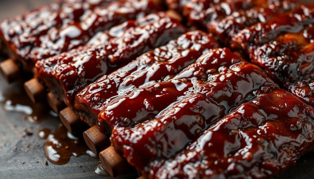 Glazing Boneless Beef Ribs