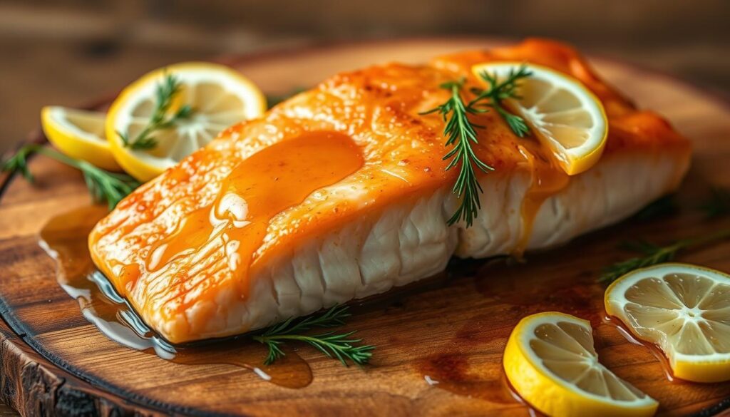 Honey Glazed King Salmon Recipe