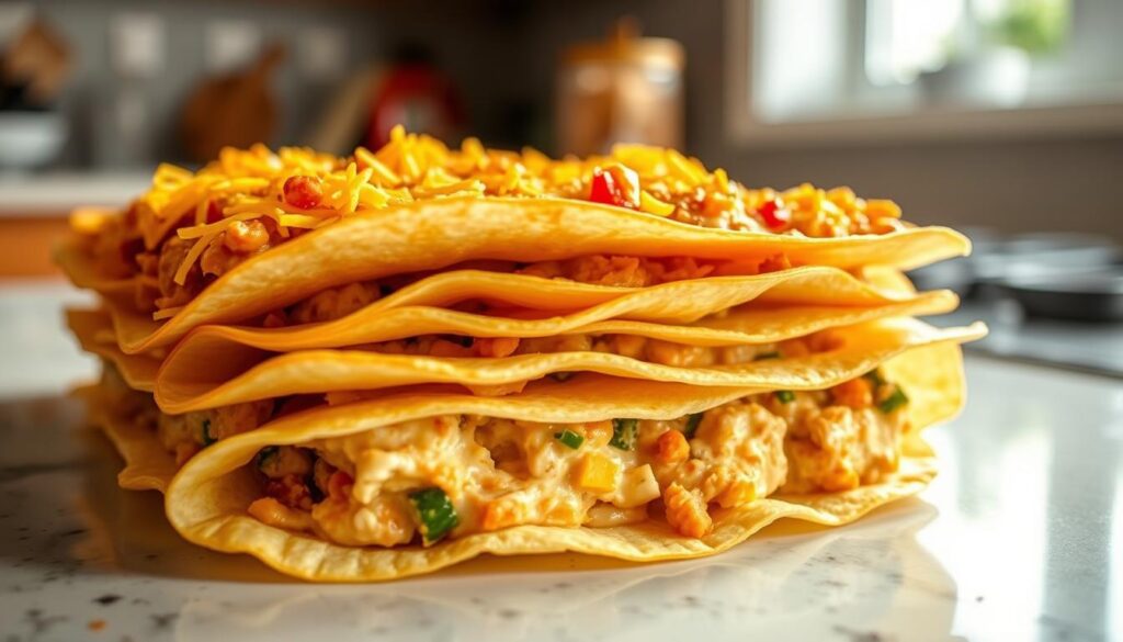 King Ranch Casserole Tortilla Layering