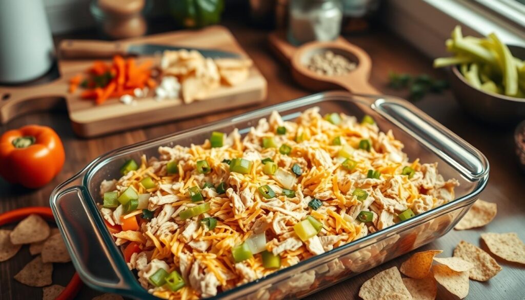 King Ranch Chicken Casserole Preparation