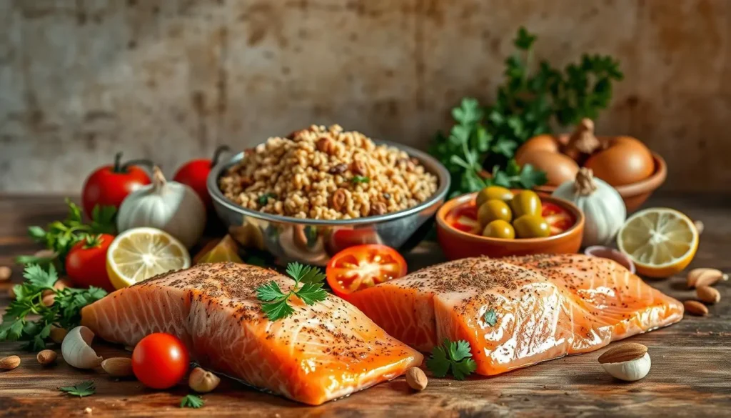 Moroccan salmon ingredients