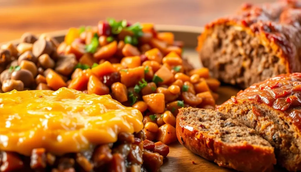 Popular variations of ground beef and sweet potato dishes