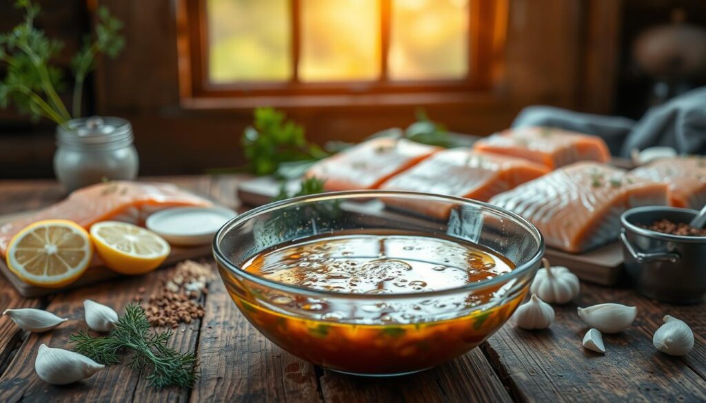 Wilderness Salmon Marinade Preparation