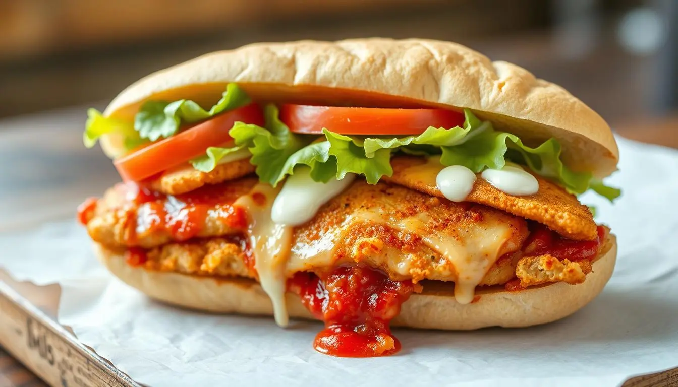 chicken parmesan sub