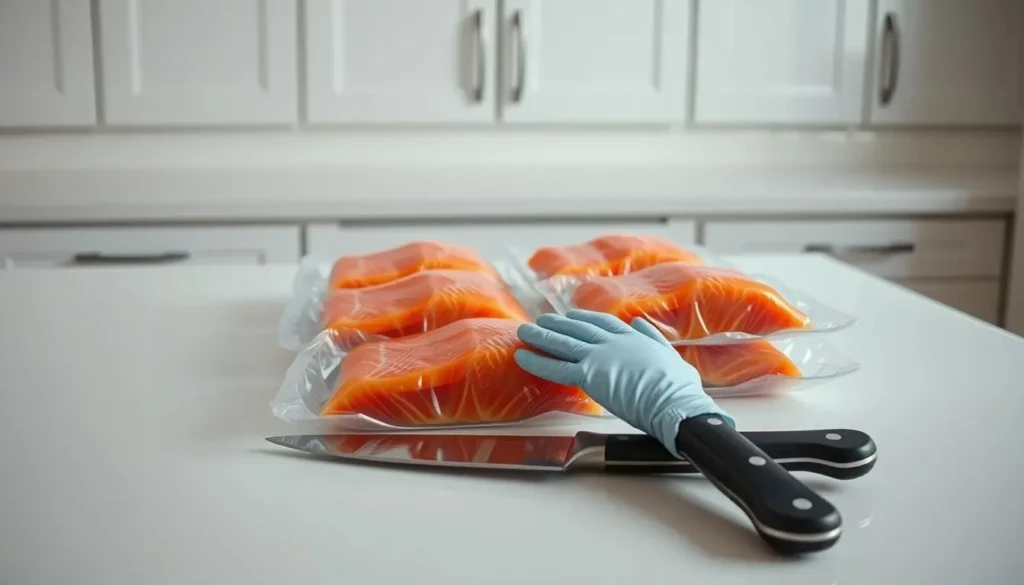 frozen salmon safety