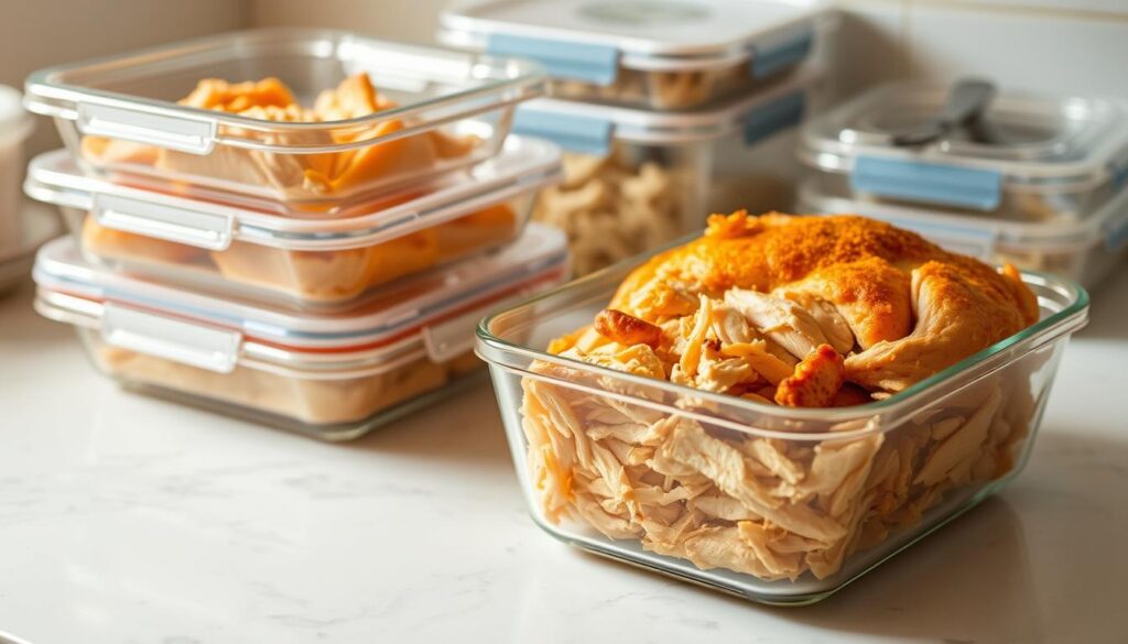 leftover roast chicken storage