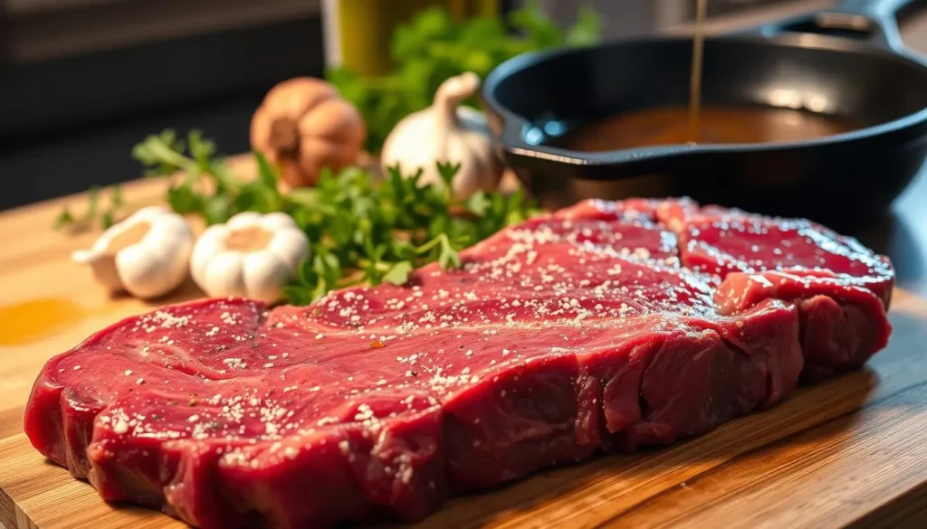 prepare venison round steak