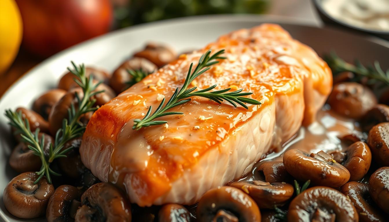 salmon mushroom recipe