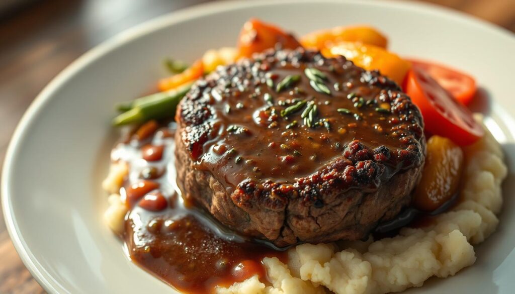 venison in hamburger steak