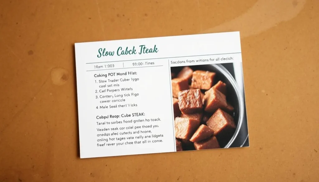 Crock Pot Cube Steak Cooking Guidelines