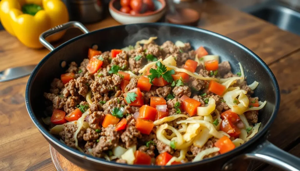 Ground Beef Cabbage Skillet Meal