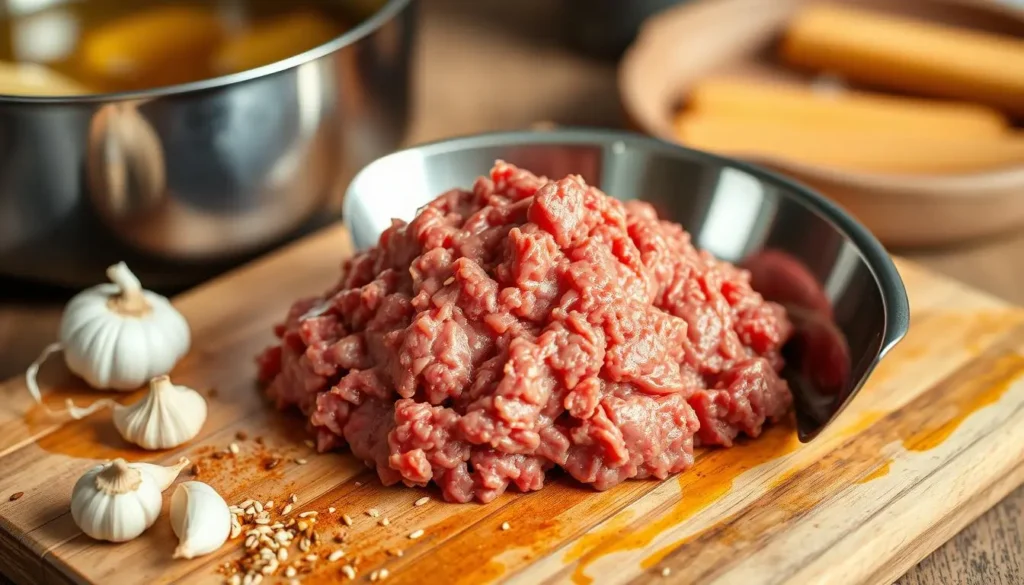 Ground Beef Preparation for Ramen