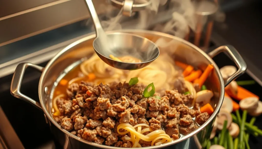 One-Pot Beef Ramen Cooking Method