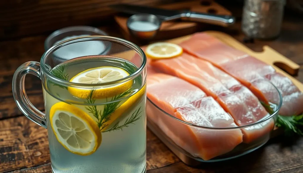 Salmon Brining Process for Smoking