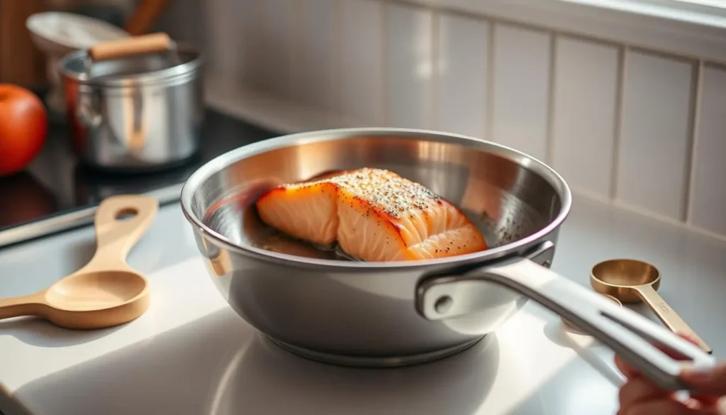 Salmon Meunière Cooking Equipment