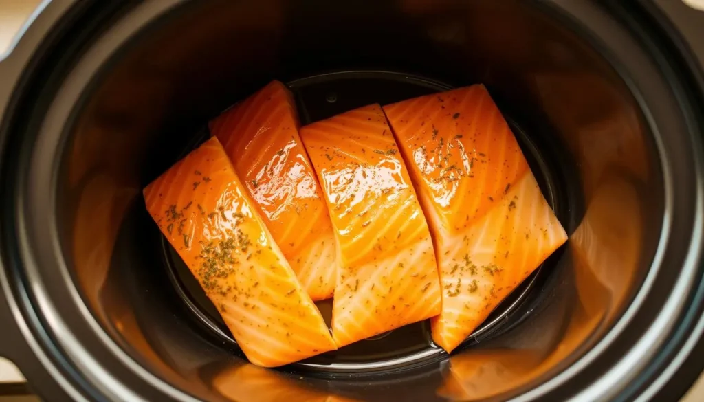 Salmon Preparation in Slow Cooker