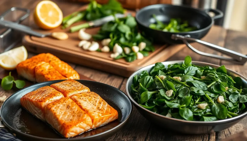 Salmon and Spinach Cooking Methods