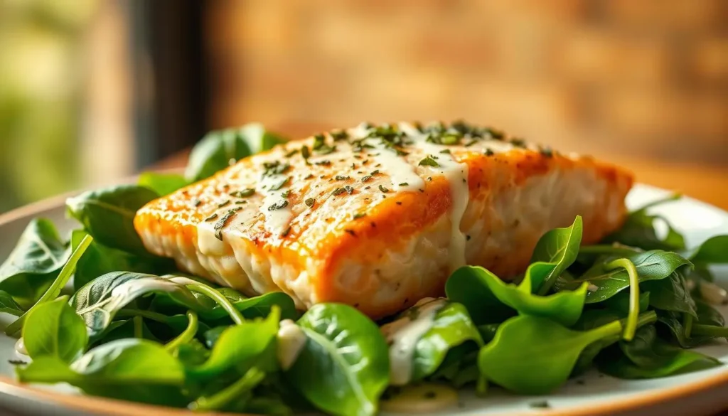 Salmon and Spinach Nutritional Combination